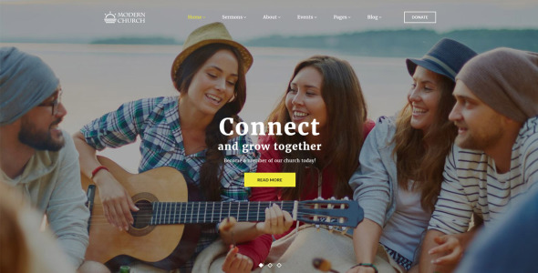 многостраничный религиозный шаблон сайта