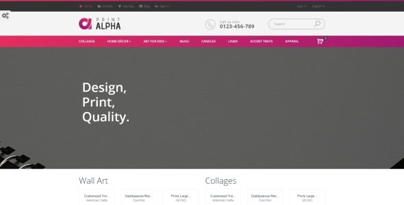 дизайн и декор prestashop тема