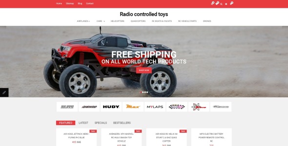 радиоуправляемые игрушки отзывчивый шаблон opencart