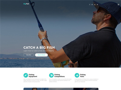 шаблон рыболовного сайта