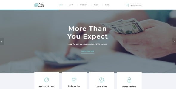 многостраничный шаблон сайта mortgage solutions