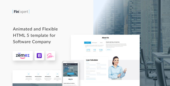 адаптивный шаблон сайта финансового консультанта