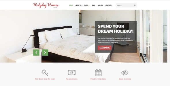 недвижимость многостраничный чистый шаблон joomla