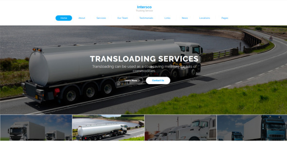 шаблон сайта логистики и транспорта