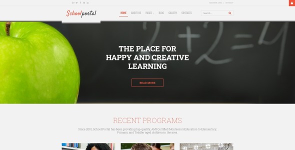 education многостраничный креативный шаблон joomla