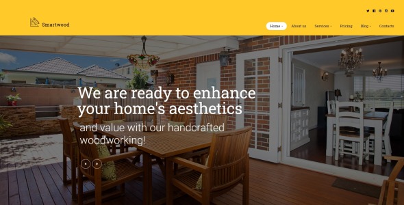 столярное дело и деревообработка wordpress тема