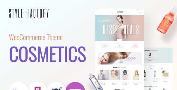 уход за волосами и укладка волос тема woocommerce