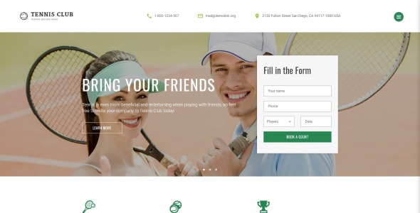 многостраничный шаблон сайта "Спорт и события"