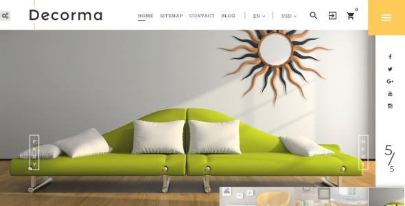 дизайн интерьера prestashop theme