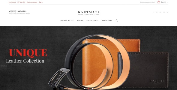 кожаные изделия и аксессуары magento theme