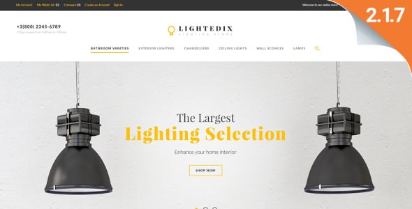 lightning store отзывчивая тема magento