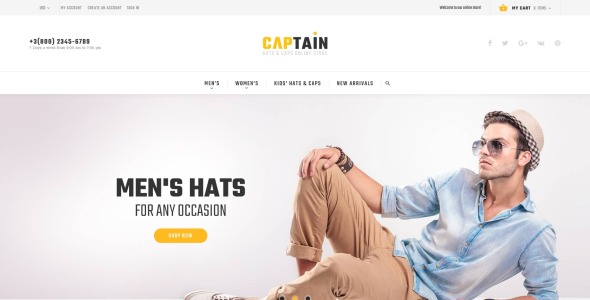 шапки и кепки интернет-магазин magento theme