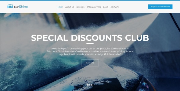 автомойка wordpress тема