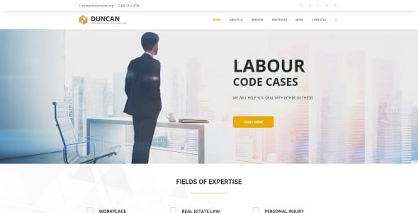 адвокатская компания отзывчивая тема wordpress