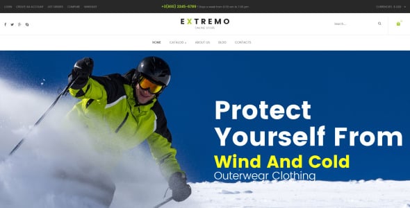 экстремальные виды спорта шаблон virtuemart