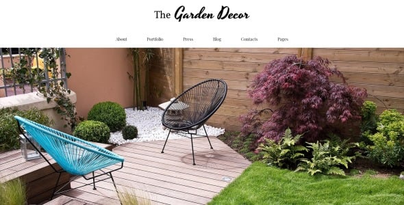 садовый декор и внешний дизайн отзывчивая тема wordpress