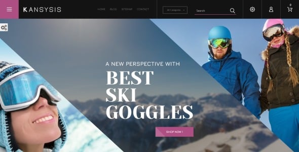 спортивная одежда и снаряжение тема prestashop