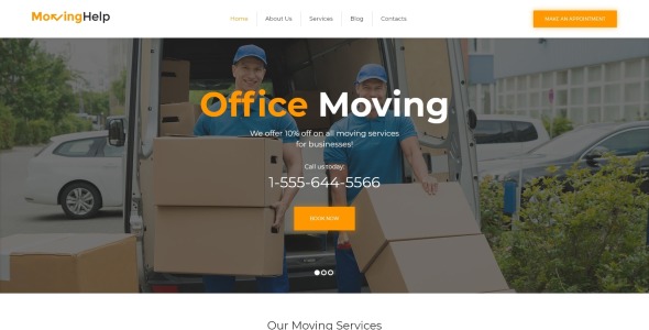 логистика и транспорт wordpress тема