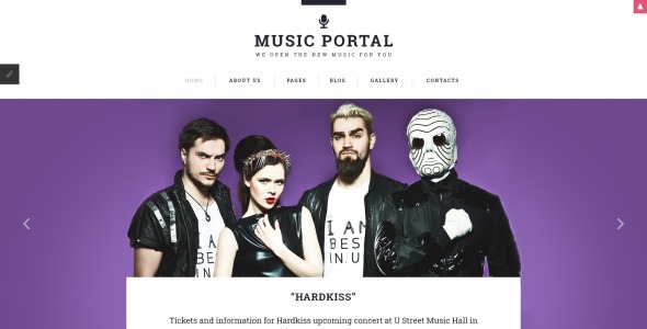 музыкальный портал отзывчивый шаблон joomla