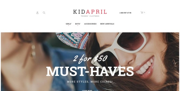 одежда для подростков и модная тема magento