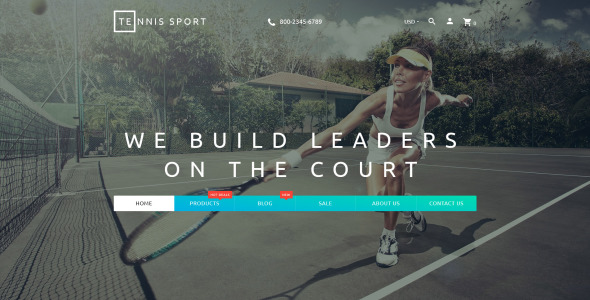 спортивная одежда и теннисные принадлежности shopify theme