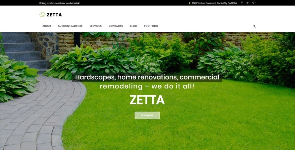 экстерьер, сад и ландшафт wordpress тема