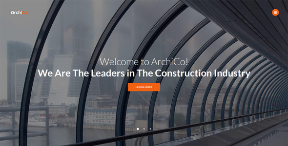 адаптивный многостраничный шаблон сайта строительной компании