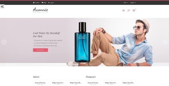 парфюмерный магазин prestashop тема