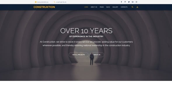 строительная компания отзывчивый шаблон joomla