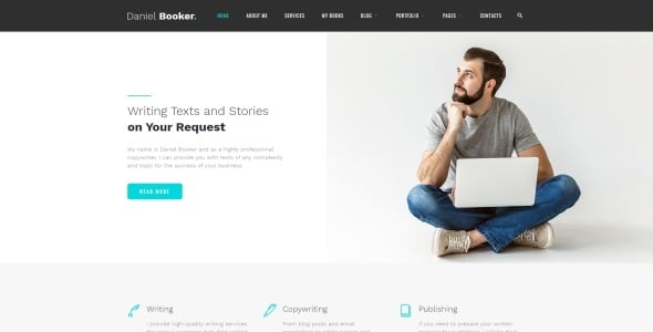 элегантная персональная страница многостраничный html шаблон сайта