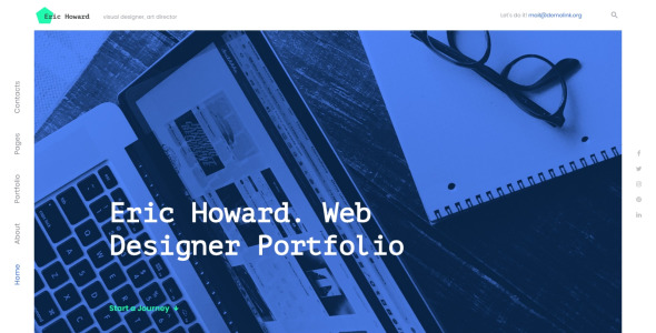 веб-дизайнер портфолио многостраничный шаблон сайта