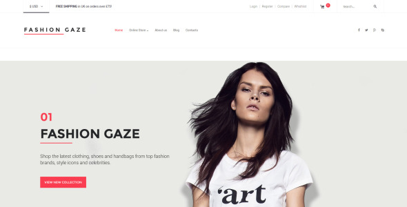 модный магазин virtuemart шаблон