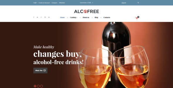 шаблон food &amp; drink virtuemart