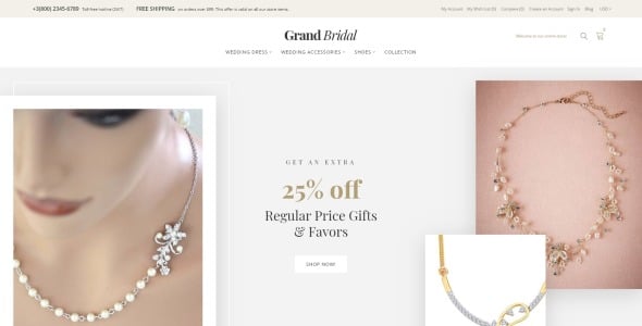 свадебный магазин magento тема