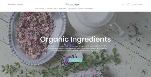 спа магазин magento тема