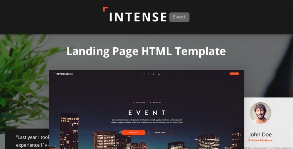 планировщик событий html5 шаблон целевой страницы