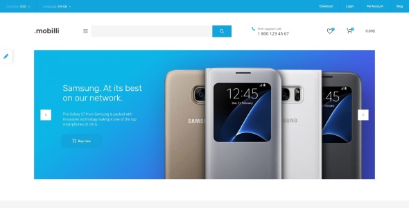 мобильный магазин отзывчивый шаблон opencart