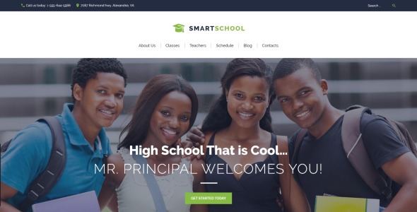 high school education отзывчивая тема wordpress