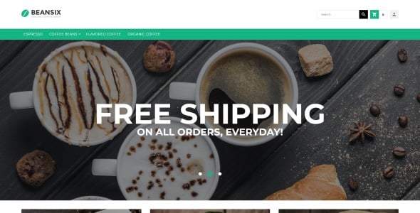 кофейня magento тема