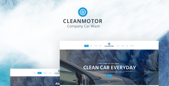 отзывчивый многостраничный шаблон сайта автомойки