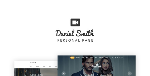 персональная страница отзывчивый многостраничный шаблон сайта
