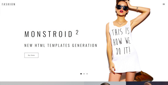 модный блог многостраничный шаблон сайта