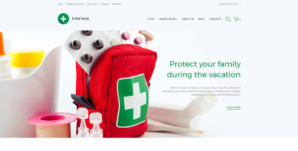 первая помощь отзывчивый шаблон virtuemart