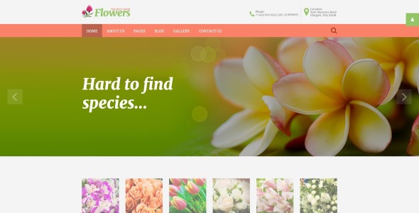цветочный магазин отзывчивый шаблон joomla