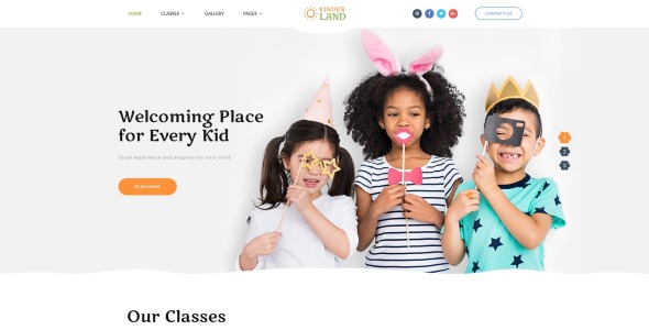 детский центр отзывчивый шаблон сайта html5