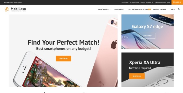 мобильный магазин отзывчивая тема magento