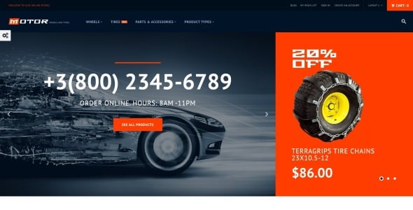 тема автосервиса magento