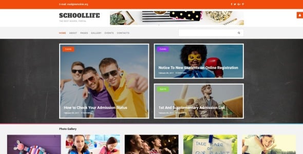 школьный блог joomla шаблон