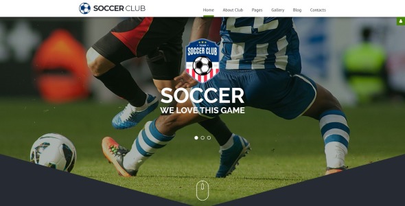 футбольный клуб отзывчивый шаблон joomla