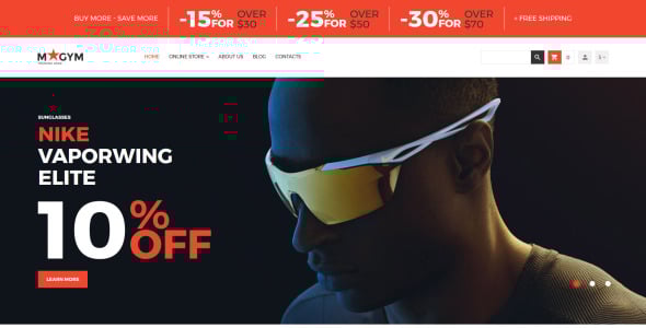 спортивный магазин virtuemart шаблон